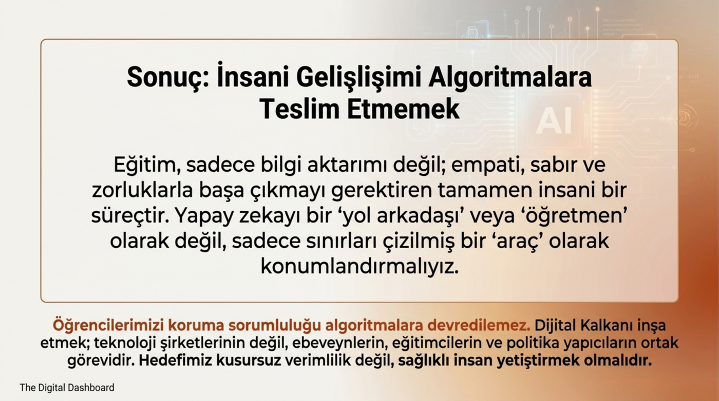 Görsel 15 — Hedef: kusursuz verimlilik değil, sağlıklı insan